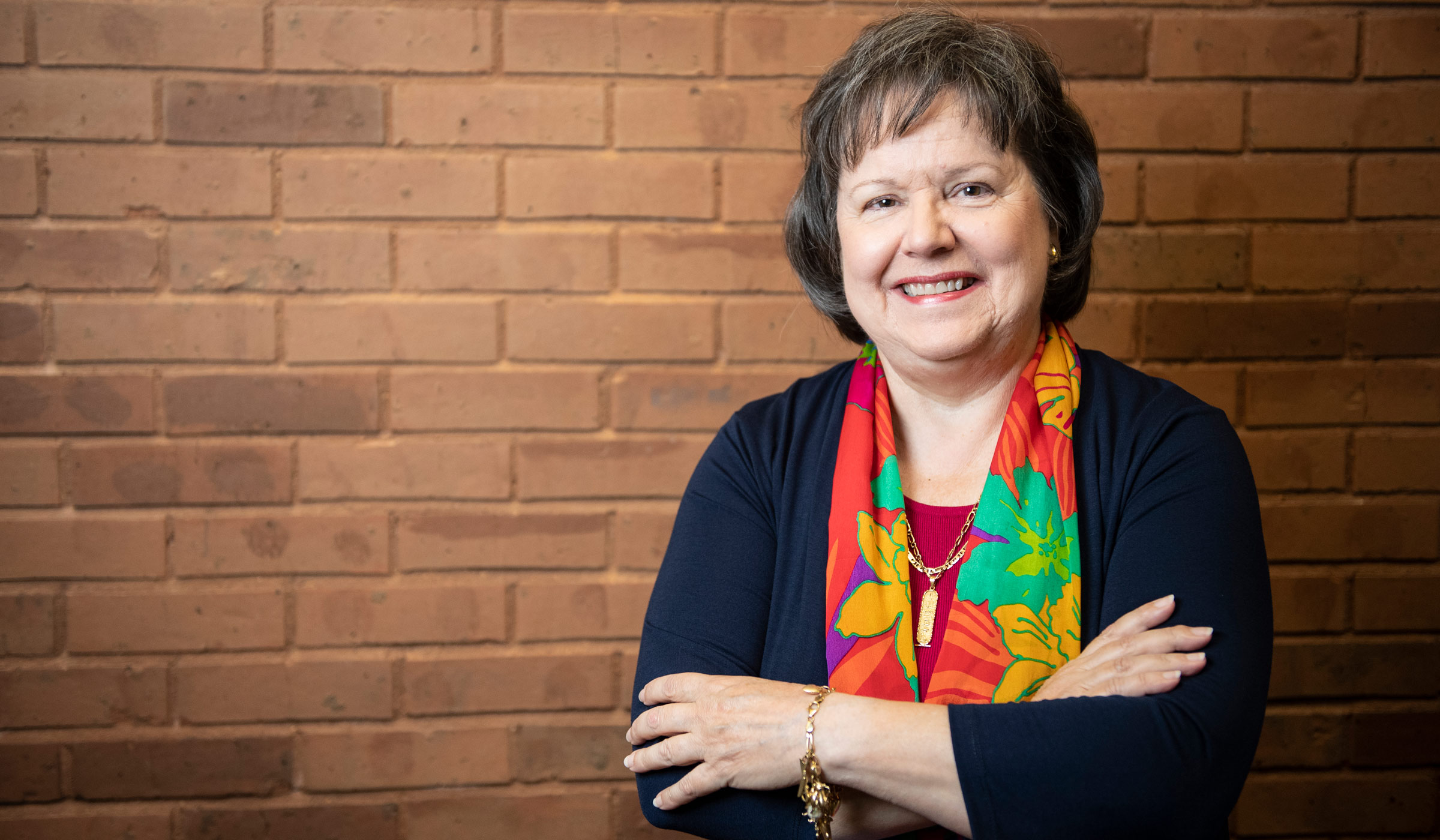 Cindy Smith, pictured inside McCool Hall