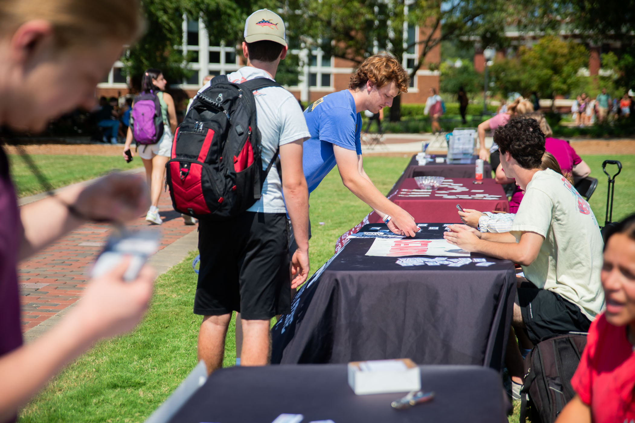 Students take part in MSU Student Association and Department of Health Promotion &amp; Wellness&#039;s &quot;Take Care Tuesday&quot;-- the second event of Ring Resourcefully Week