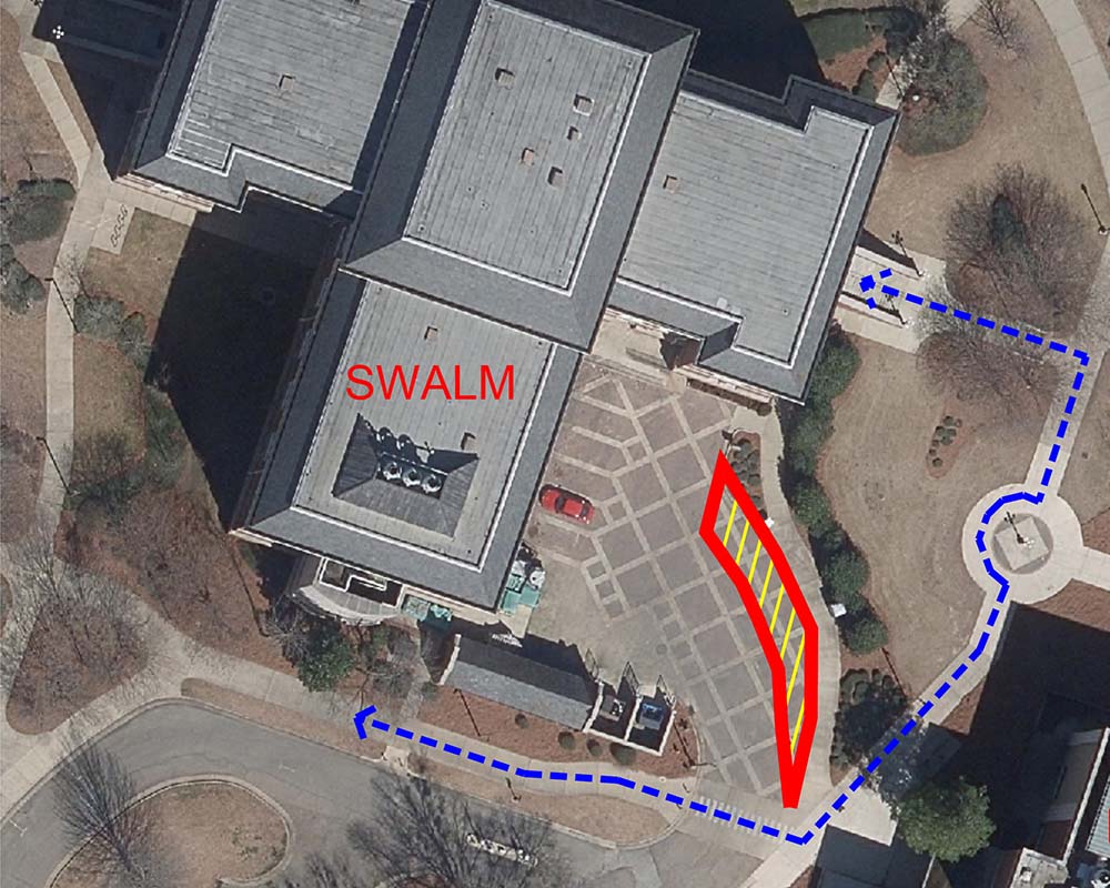 Construction efforts affecting Swalm parking lot, pedestrian pathway ...