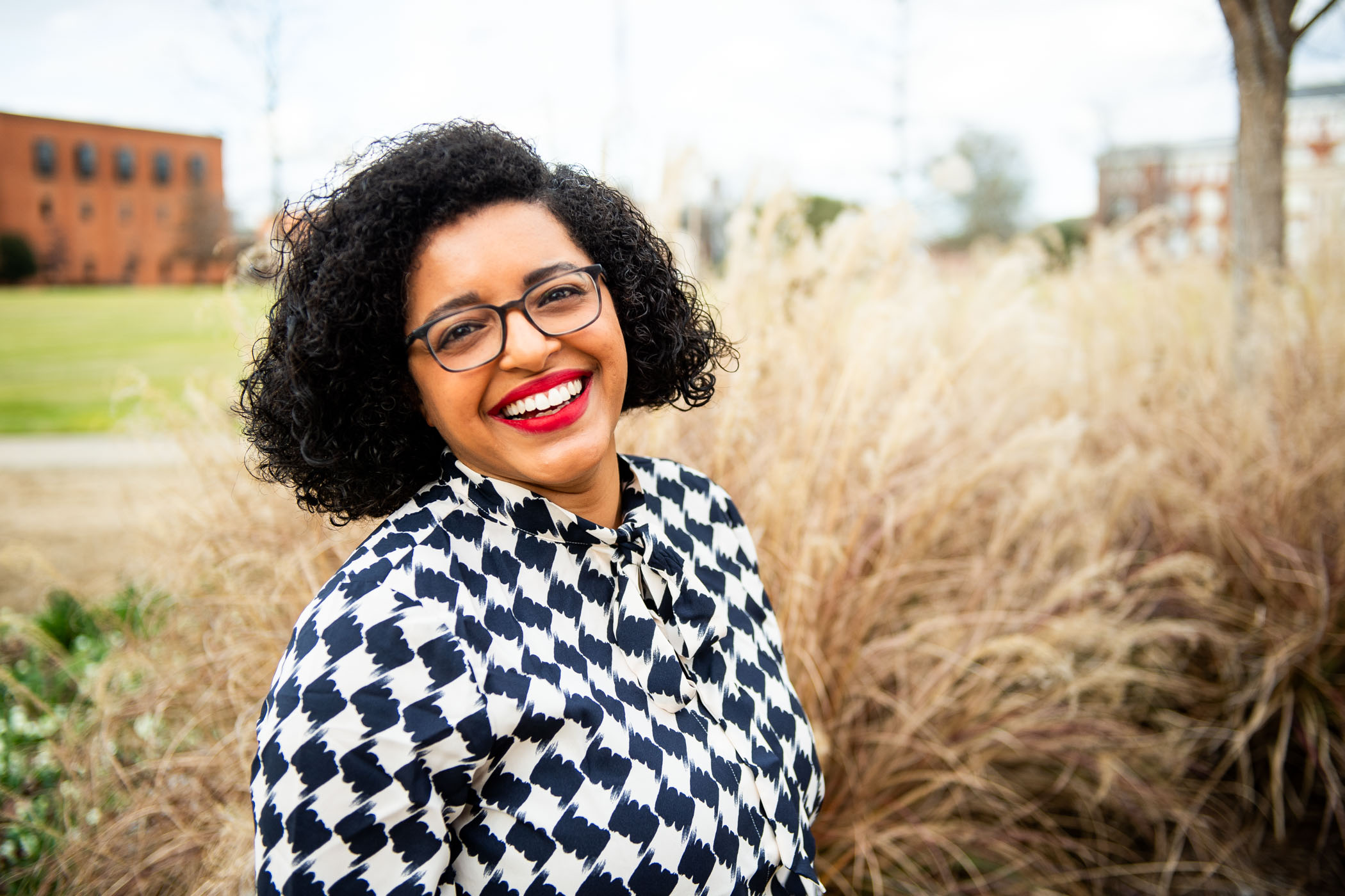 Leigh Soares, pictured outside on the MSU campus