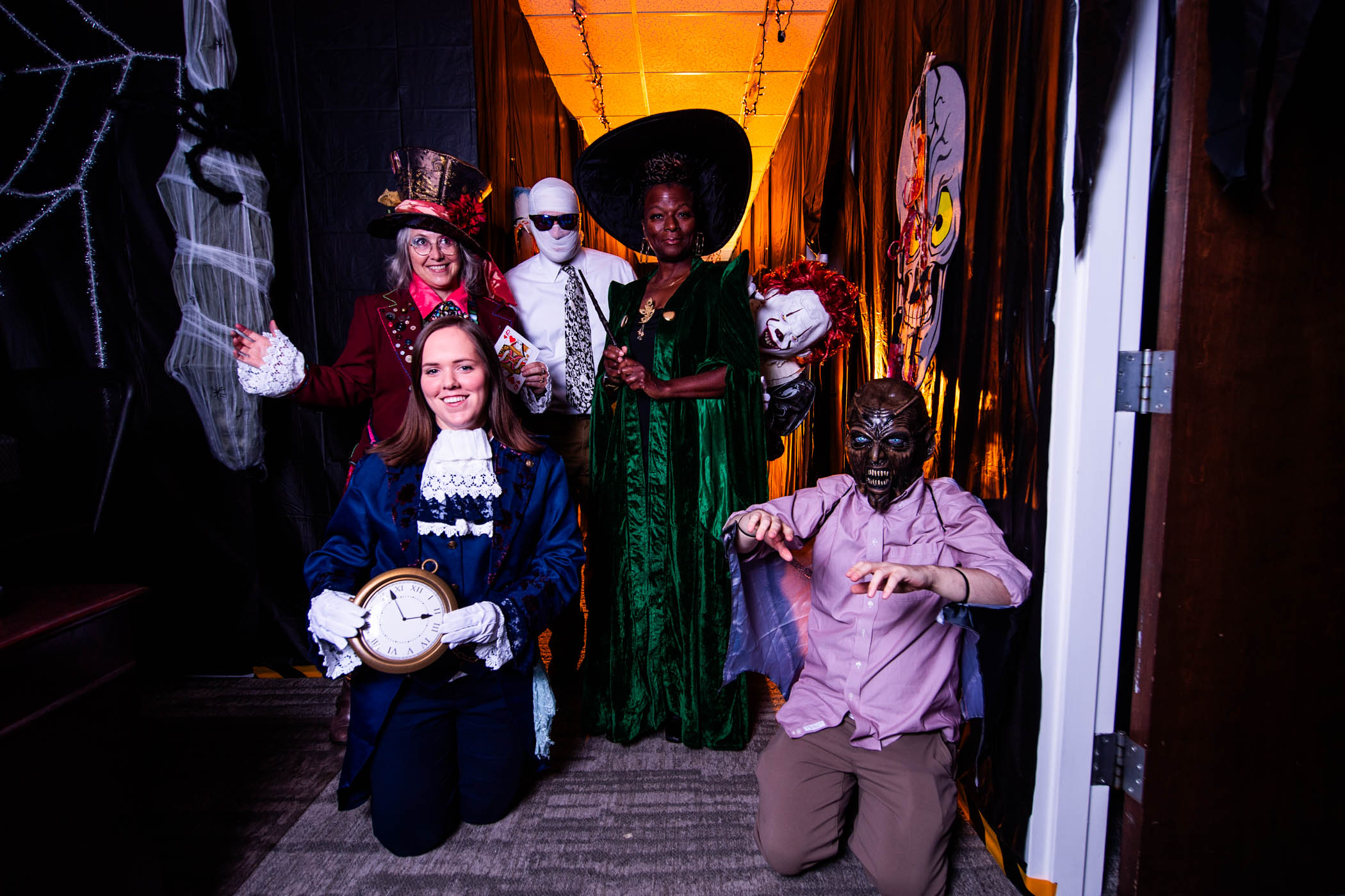 The Graduate School at MSU brings the spirit of Halloween to the 6th floor of Allen Hall, transforming their office into a "haunted" office-walkthrough featuring fan-favorite spooky films for the campus community. Greeted with popcorn, candy, and a few good scares, the highly anticipated thrill not only puts participants in the holiday spirit but also offers helpful resources for those looking to continue their academic journey. To see all the Halloween fun happening on campus, visit here.