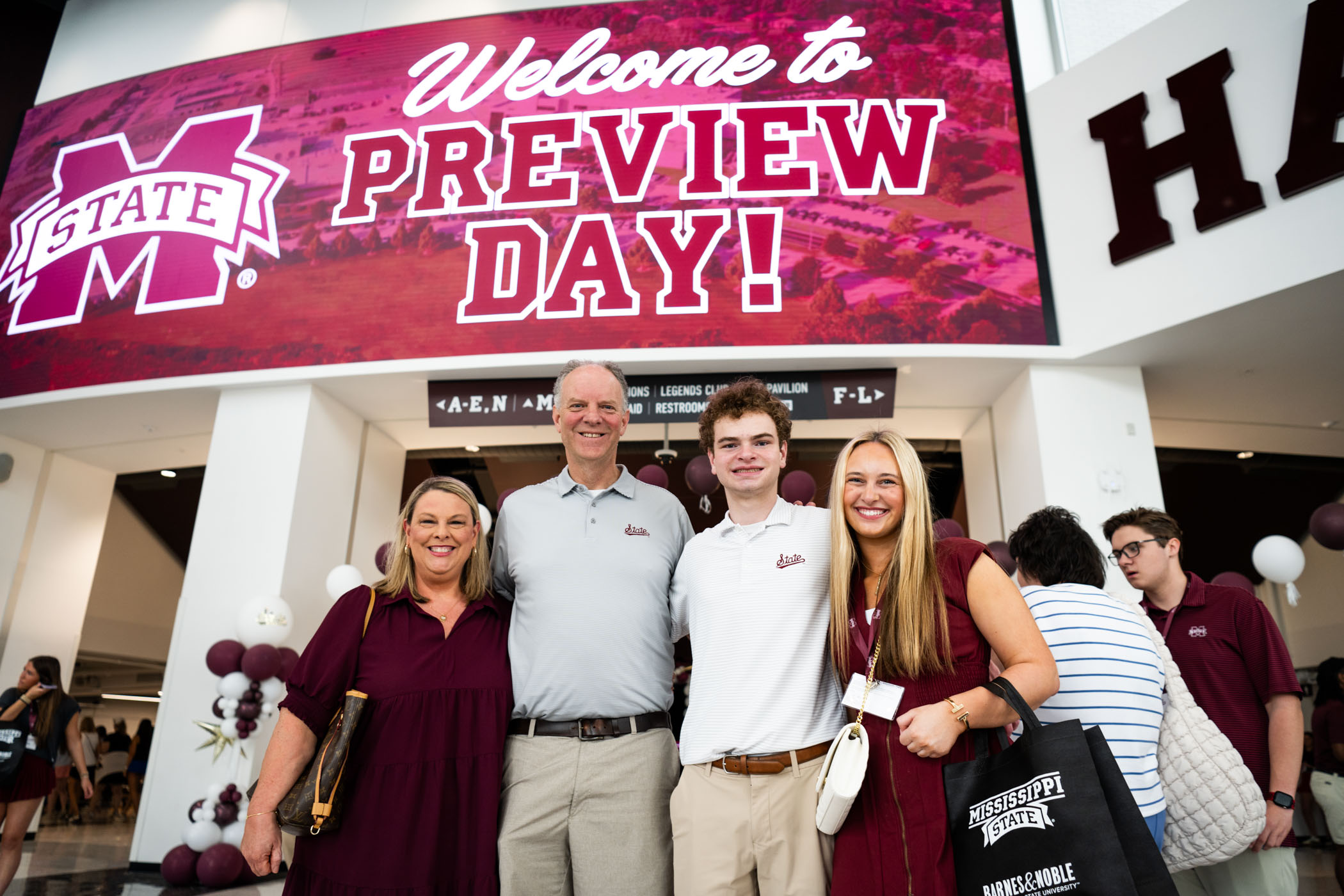 The Buchanan Family (L to R: Mary, Curtis, Tripp, and Mollie,) joined over 2,500 eager guests at MSU’s record-breaking Spring Preview Day at the Hump. The event offered an immersive experience with open-house style academic visits, a vibrant organization fair, insightful special interest sessions, and countless chances to connect with MSU students, faculty, and staff, showcasing the university’s traditions and dynamic student life.