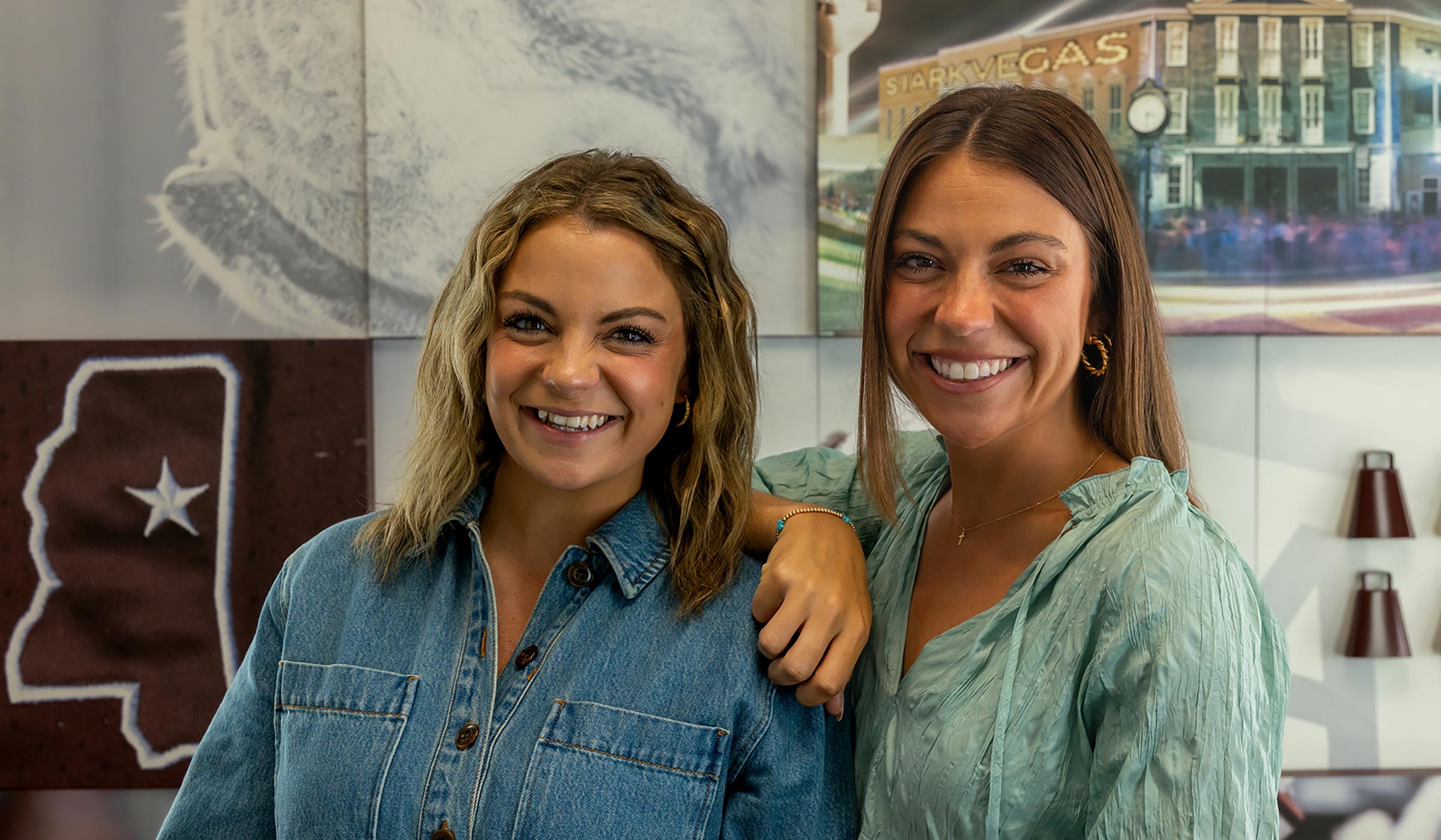 Maxine Krol and Natalie Smith pose for a photo.