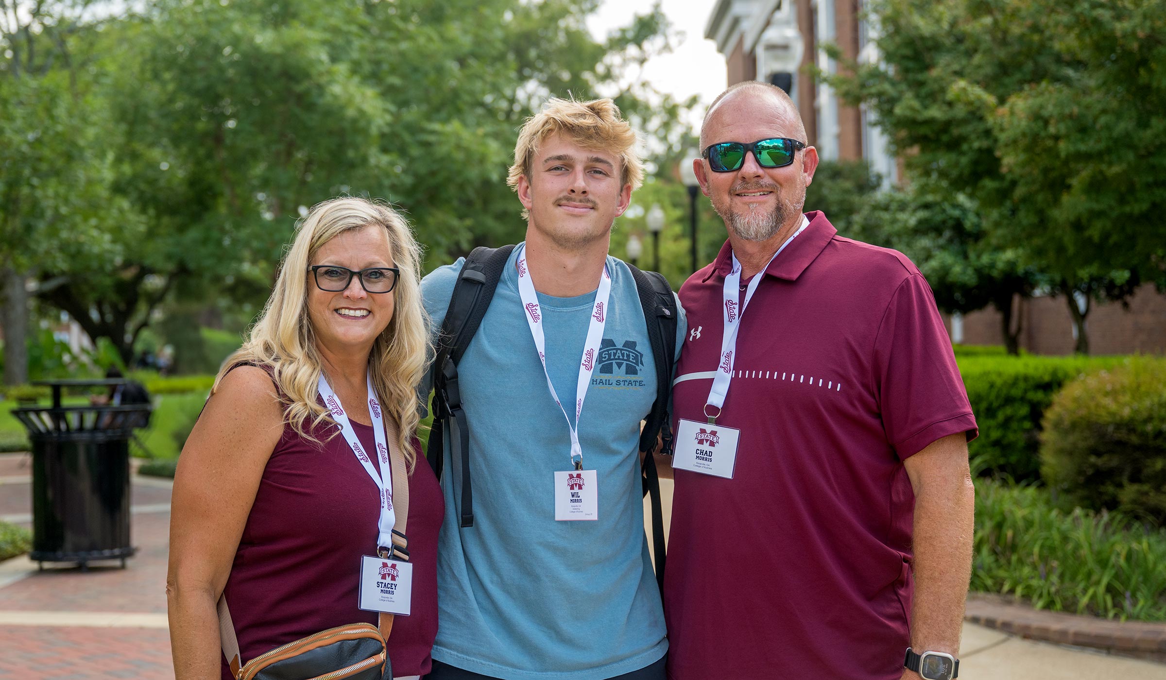 Family at orientation