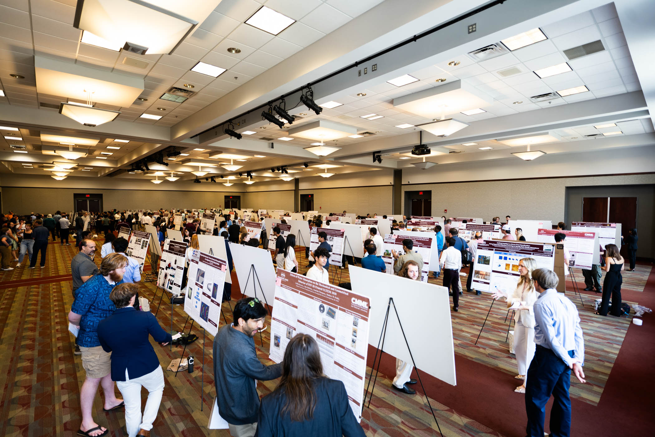 Poster presentations filled the Colvard Student Union ballroom Thursday [July 31] as Mississippi State hosted its summer undergraduate research symposium. 