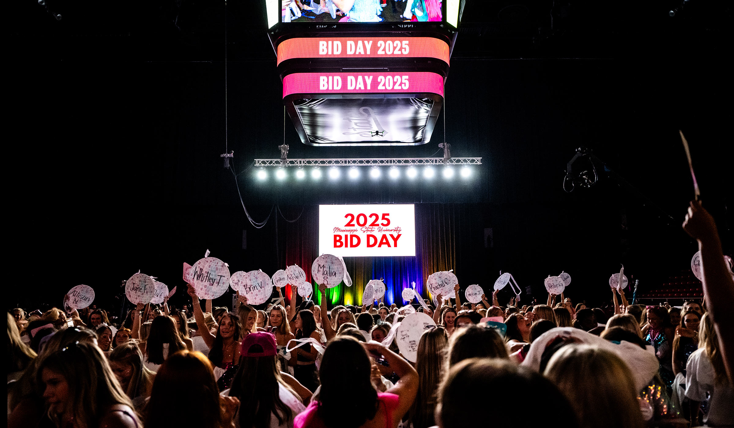 Bid Day in Humphrey Coliseum