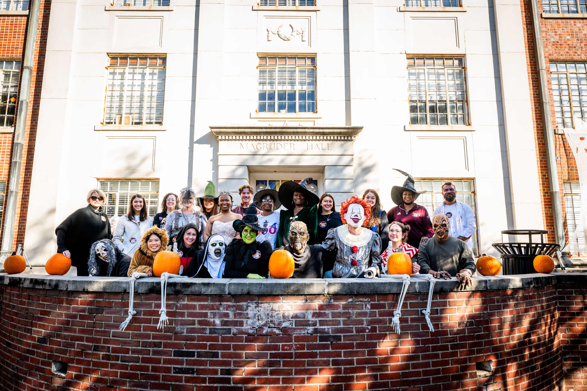 The Graduate School at MSU gets into character to welcome the campus community to their annual haunted house event "The Graduate Ghoul," in Magruder Hall to celebrate Halloween. The spooky movie-themed walkthrough, one of the most highly anticipated themed events across campus, might seem like a trick but is instead a treat to all who dare to enter.
