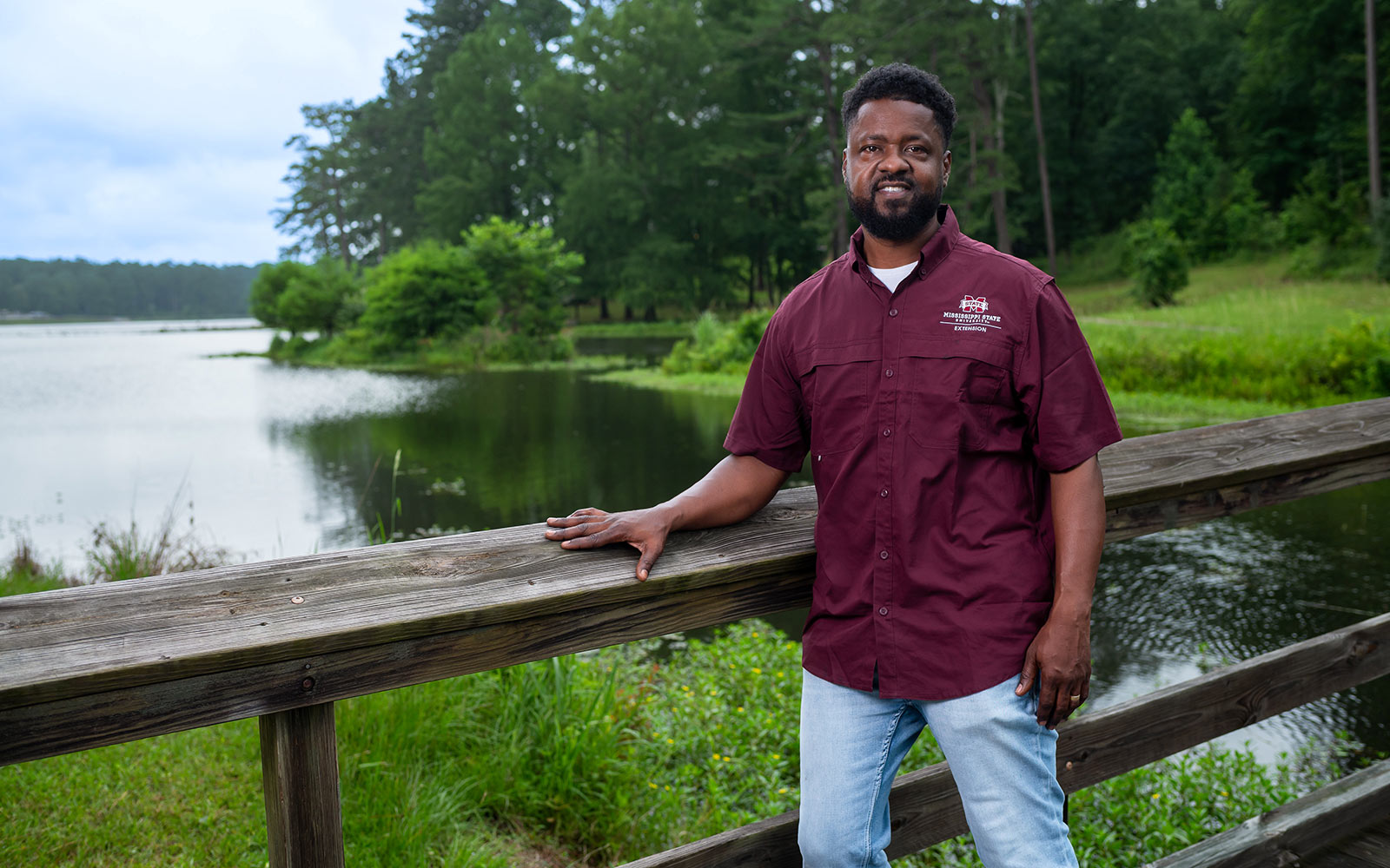 Environmental photo of Darrell Banks in front of water