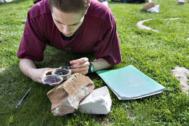 Geosciences Structural Geology class - outdoor lab