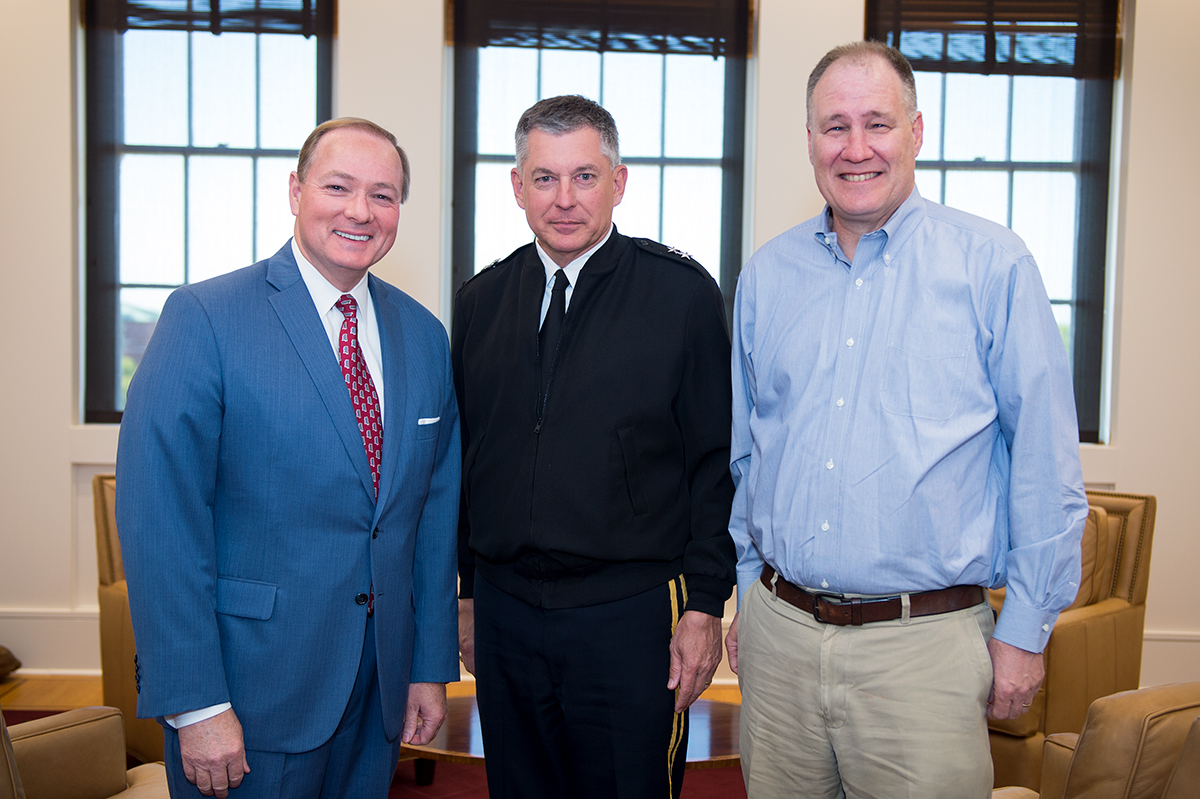 President Keenum meets with Adjutant General Durr Boyles &amp;amp; Congressman Trent Kelly.