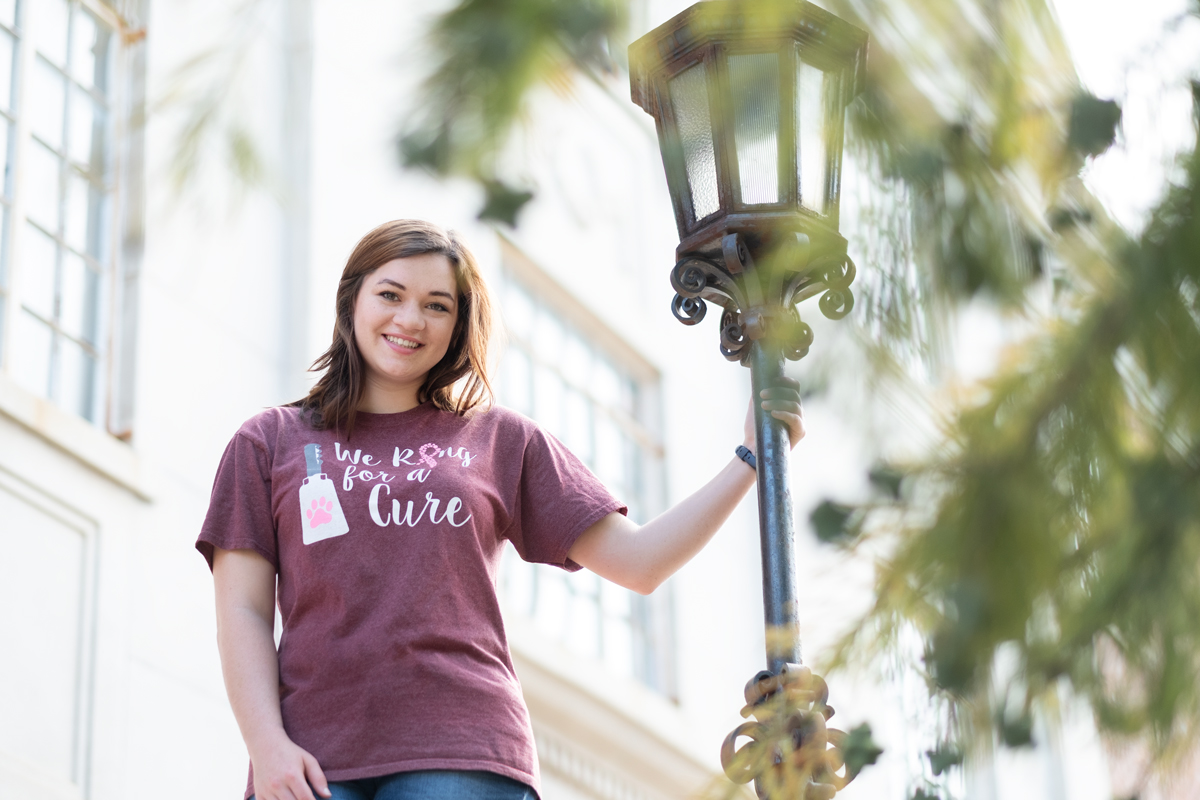 Stephanie Parsons, pictured outside of Magruder Hall.