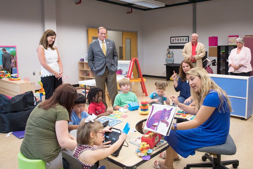 Keenum tours T.K. Martin Center, Project IMPACT