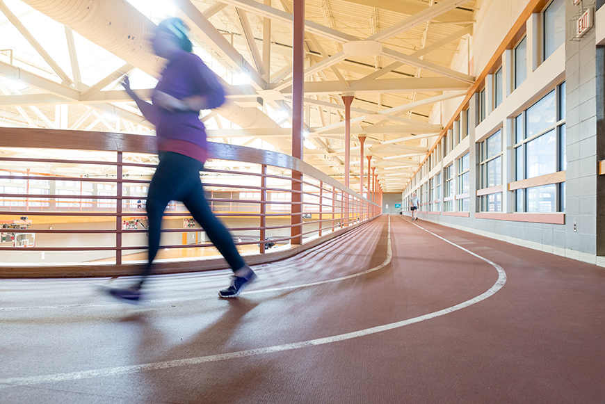 Walking At Sanderson Center Track