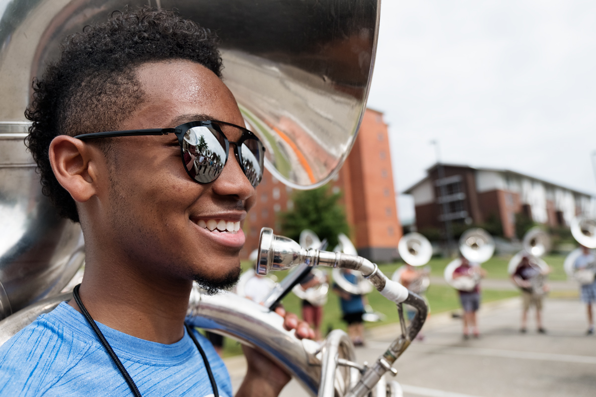 Famous Maroon Marching Band Practice