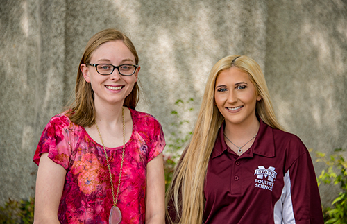 Lauren Lindsey of Gardendale, Alabama, and Josie Gamble of Laurel (Photo by David Ammon)