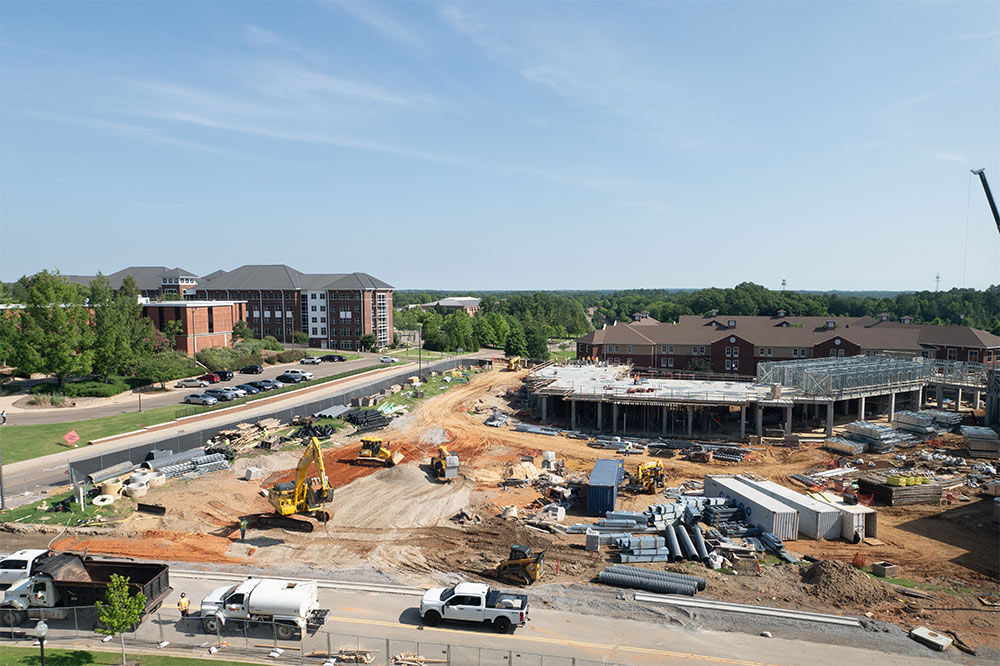 Construction at Azalea Hall