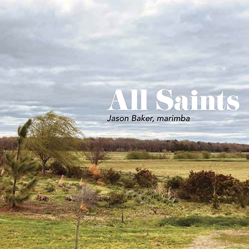 Grassy field with trees on the cover of MSU Professor of Music Jason Baker's "All Saints" album