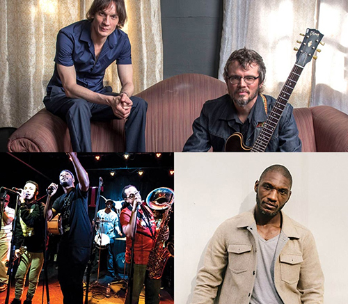 Images of the North Mississippi Allstars and the Rebirth Brass Band
