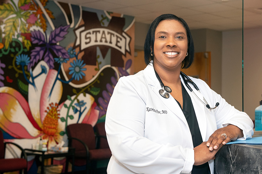Portrait of Dr. Katrina Poe at MSU's Longest Student Health Center