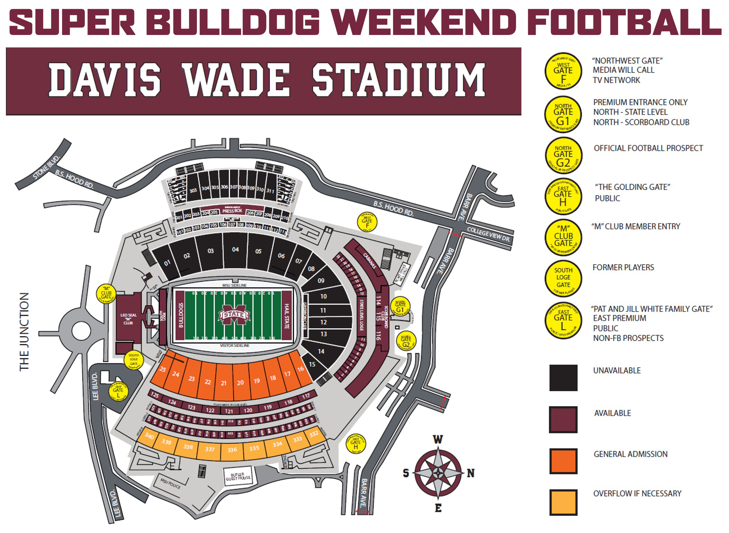 SBW football map