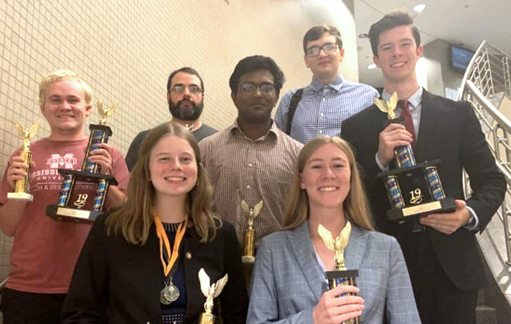 Group photo of speech and debate council 