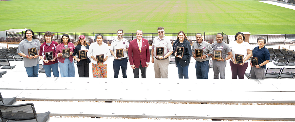 2024 Zacharias Distinguished Staff Award recipients pose.