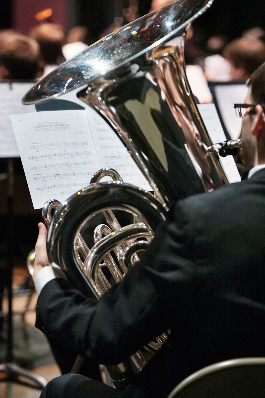 MSU’s band staff is encouraging members of the university and local communities with previous band experience to participate in the Starkville-MSU Community Band. (Photo by Megan Bean)