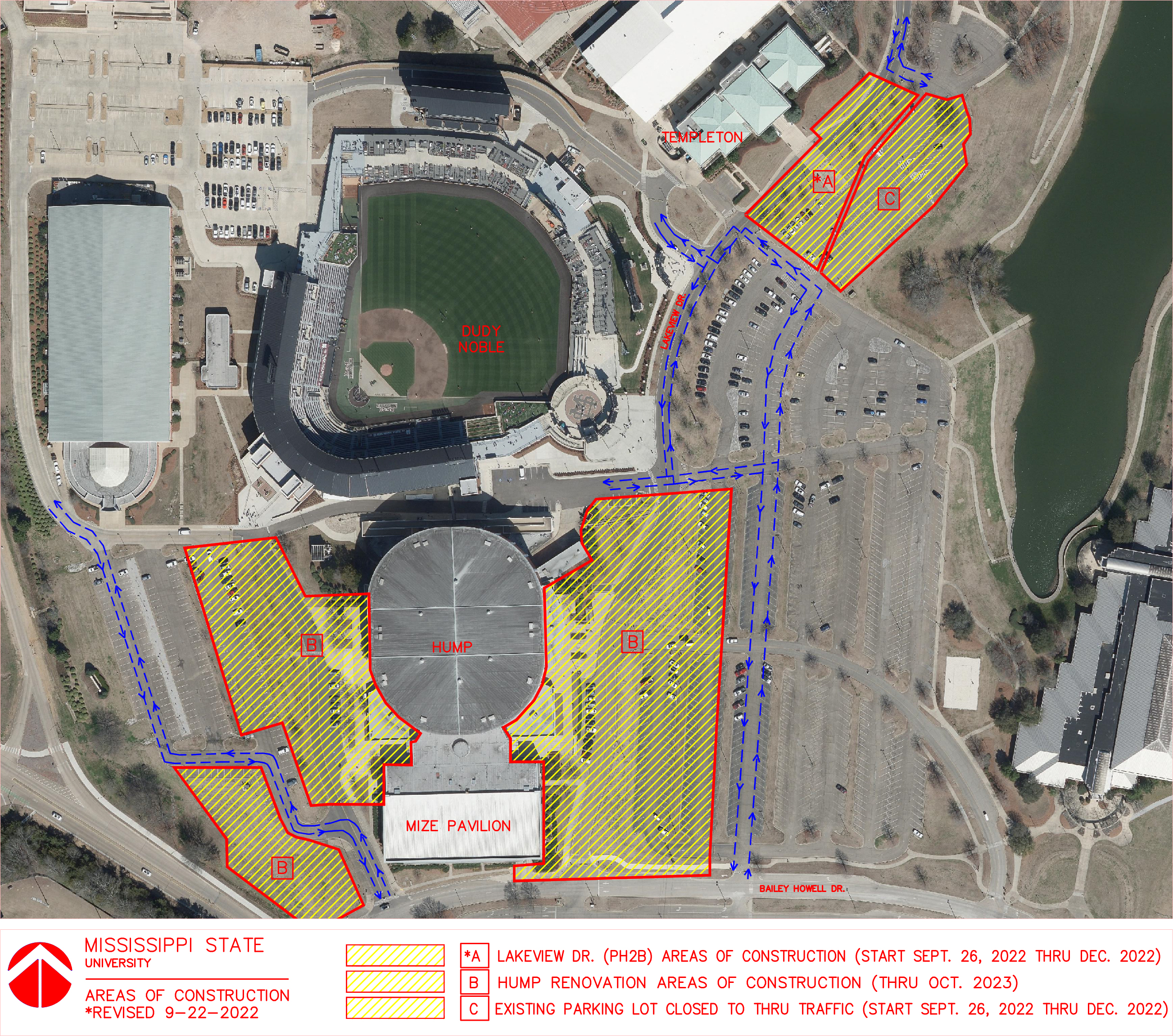 Lakeview construction map