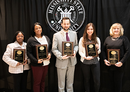 Je’Kylynn Steen, Jasmine Harris-Speight, David Buys, Reagan Moak and Ann Sansing (Photo by Dominique Belcher)