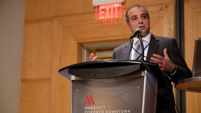 Domenico “Mimmo” Parisi, executive director of Mississippi State’s National Strategic Planning and Analysis Research Center, received the 2016 Excellence in Research Award from the Rural Sociological Society during the organization’s annual meeting in Toronto on Tuesday [Aug. 9]. (Photo by Jed Pressgrove)