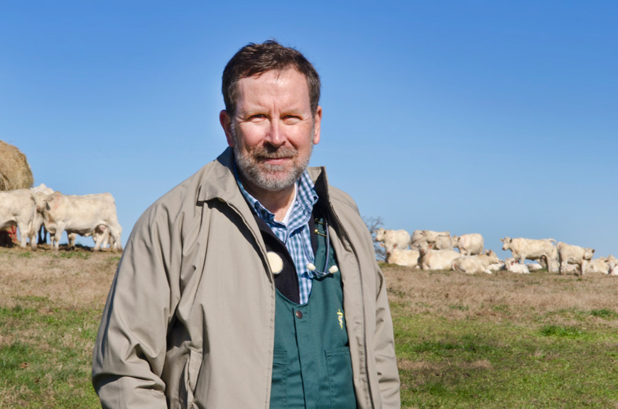 Mississippi State veterinary epidemiologist Dr. David Smith recently received the American Association of Bovine Practitioners’ Award of Excellence. (Photo by Tom Thompson)