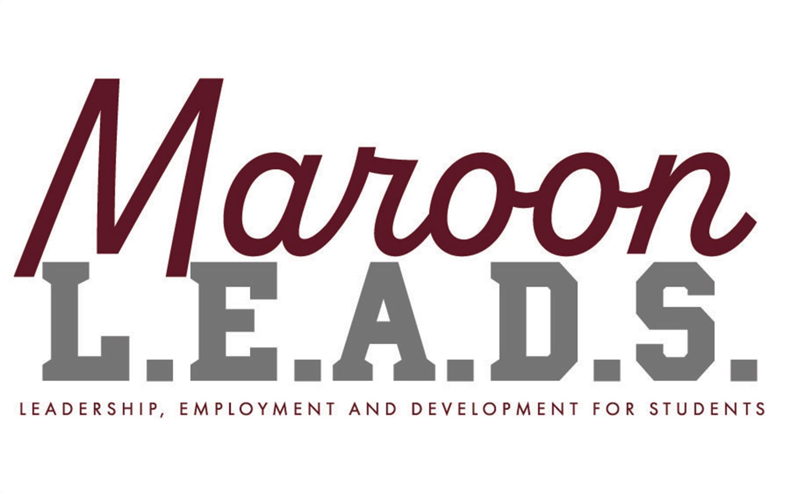 Maroon LEADS logo
