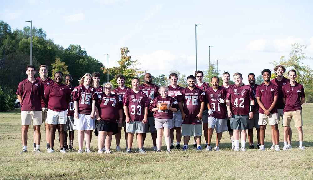 Mississippi State’s Special Olympics College Program, also known as Unified, is a club sport program that focuses on the inclusion of local people with intellectual disabilities and allows these individuals to come together to compete competitively with other athletes. (Photo by Sarah Kirk)