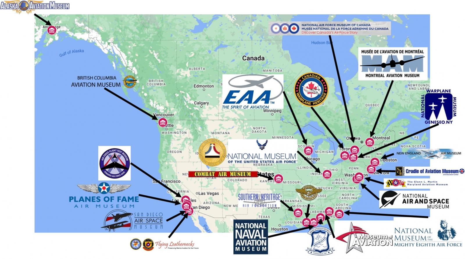 map of museums