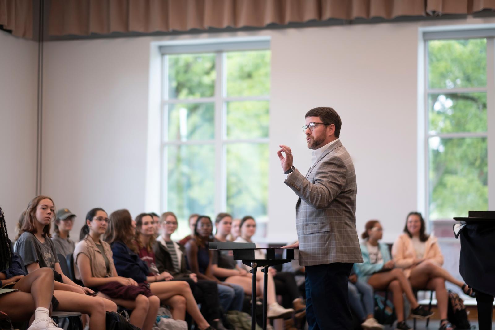 MSU’s Department of Music is honoring the life and writings of Anne Frank with a choral performance April 3 on MSU’s campus. (Photo by Megan Bean)