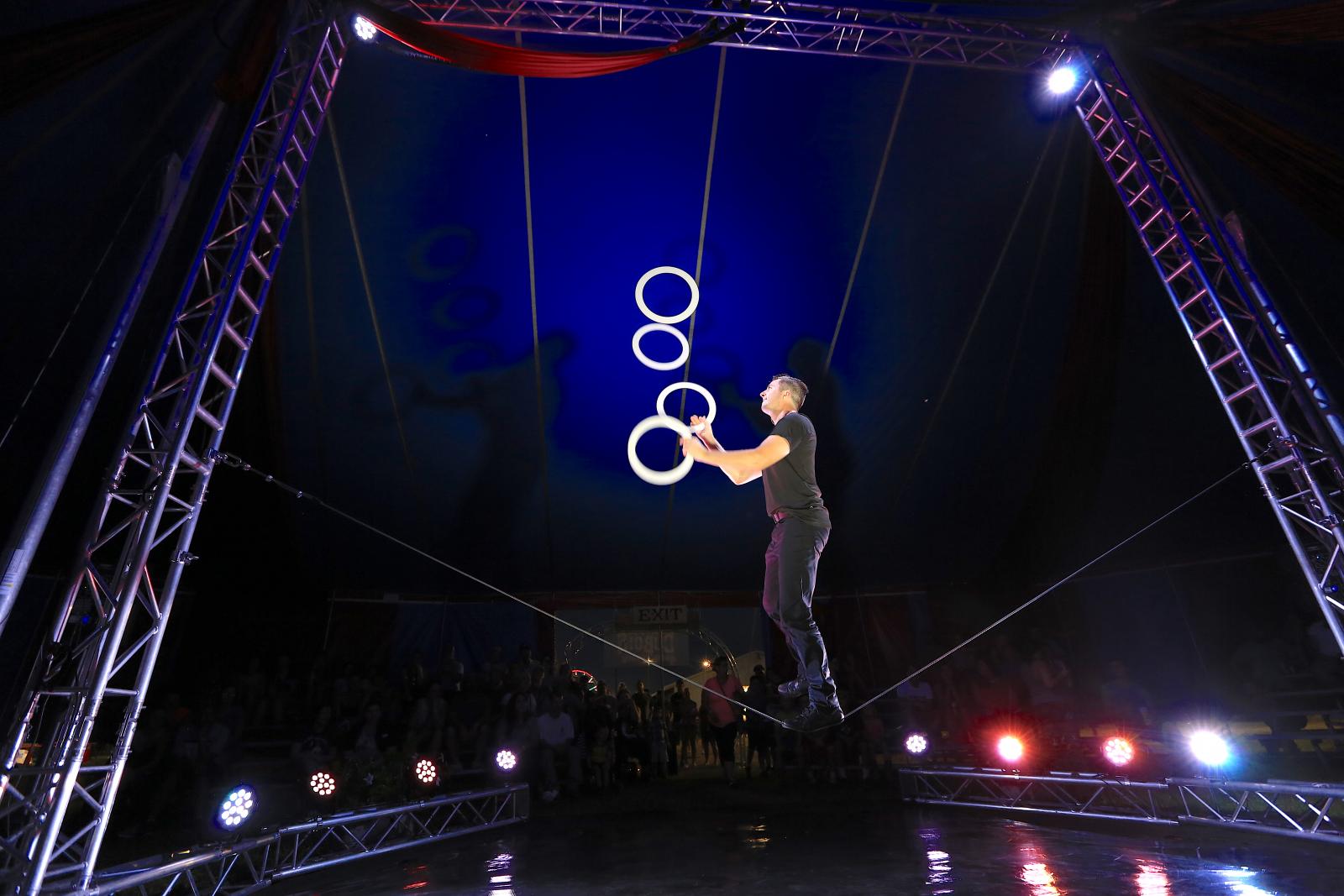 The Great DuBois, a circus act featuring Michael DuBois and Viktoria Grimmy, will perform their high-energy act Wednesday [March 26], 7 p.m., in Lee Hall’s Bettersworth Auditorium. Tickets are available for purchase at www.events.msstate.edu. (Photo submitted)