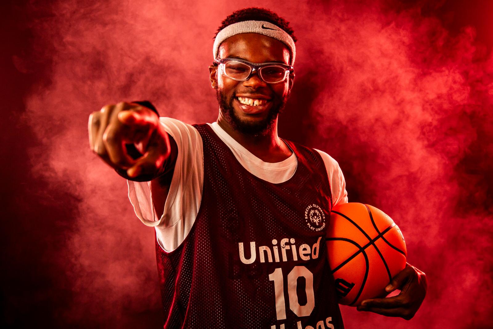 MSU Unified athlete poses