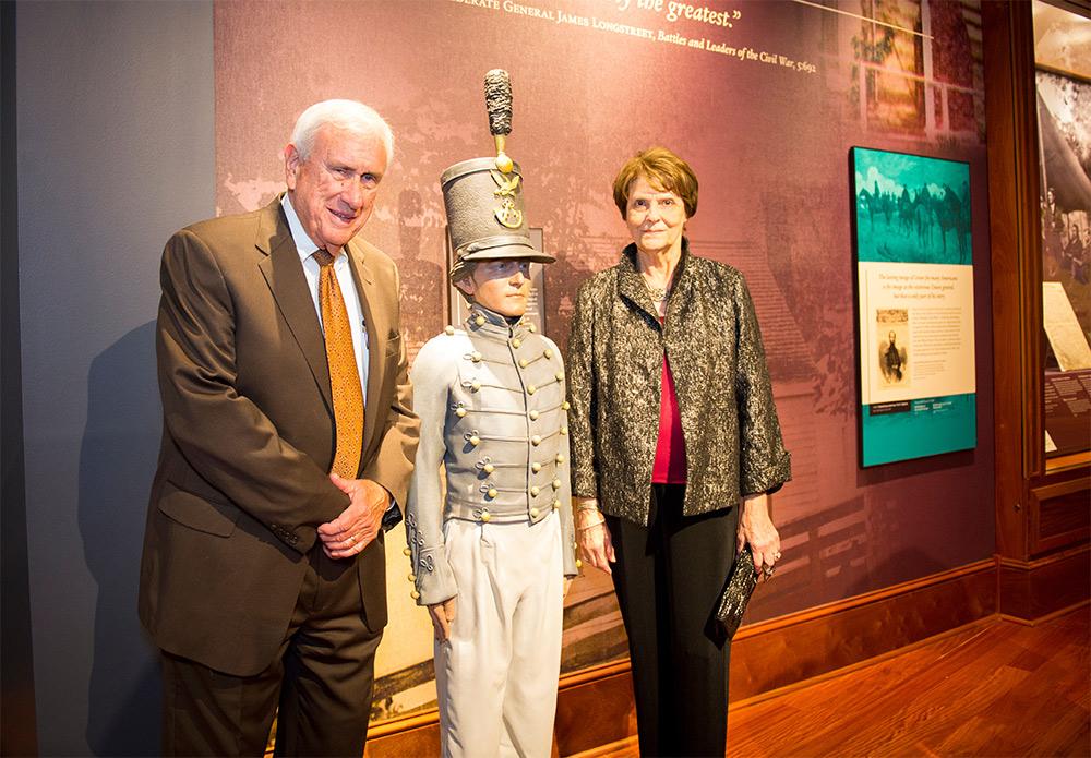 Roy H. Ruby and Patricia Randle Ruby are pictured in a 2017 photo taken during their tour of the Ulysses S. Grant Presidential Library at Mississippi State’s Mitchell Memorial Library. (OPA Photo)