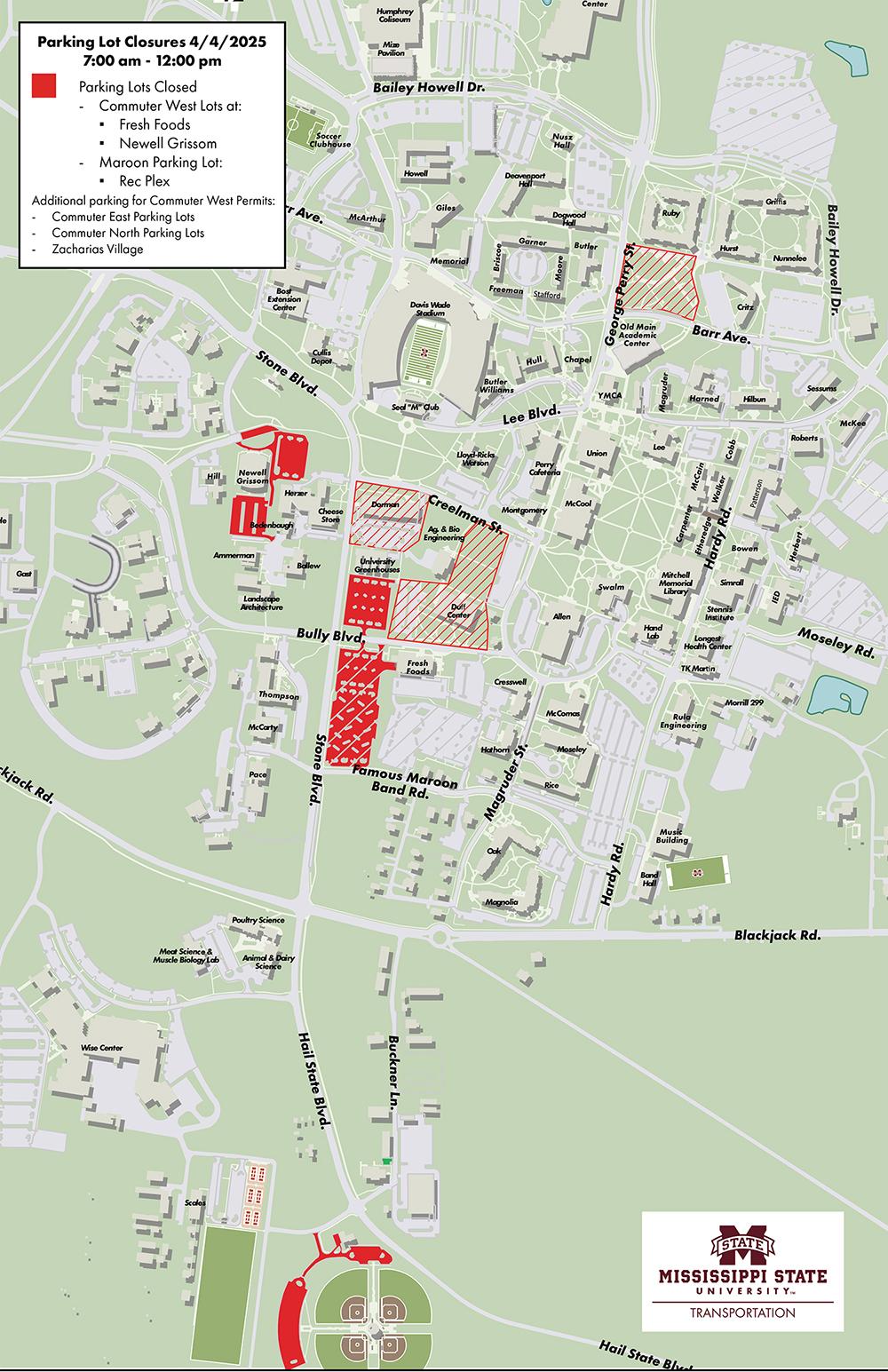 Parking map.