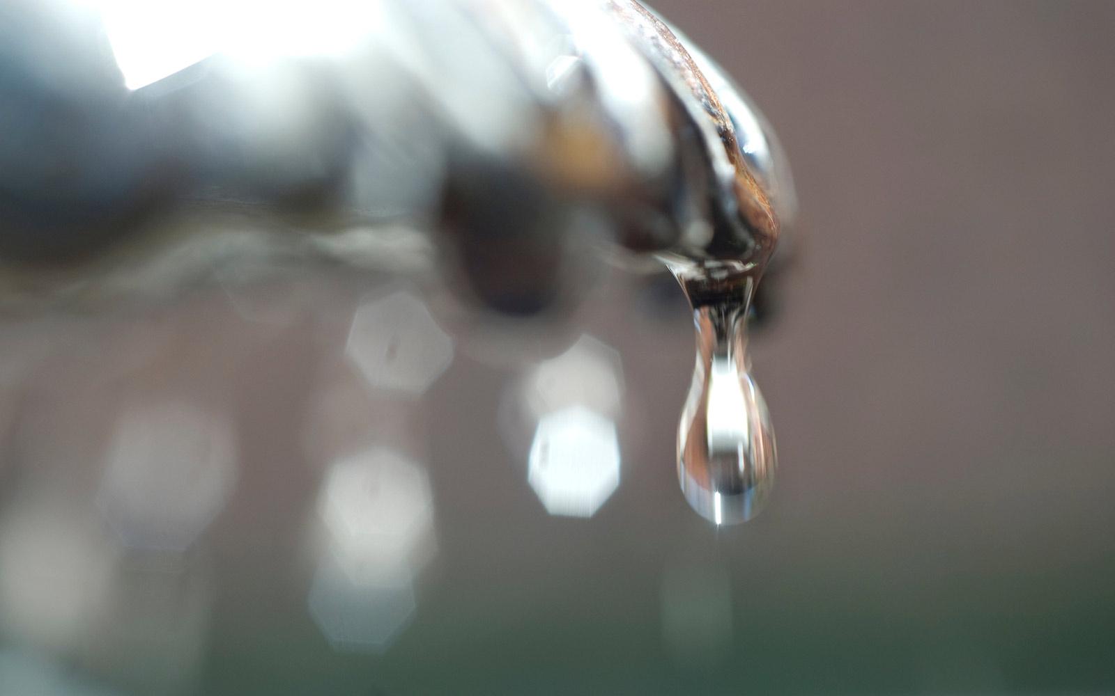 A water droplet at the Chapel of Memories fountain