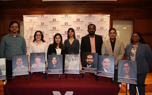 Members of the 2025 Graduate School Hall of Fame pose.