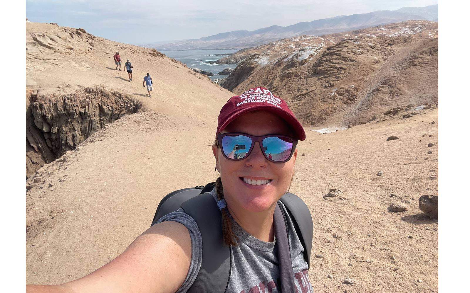 Assistant Research Professor Holley Muraco traveling in Peru