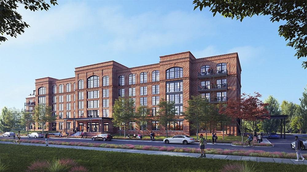 An architectural rendering of Hotel Madelon