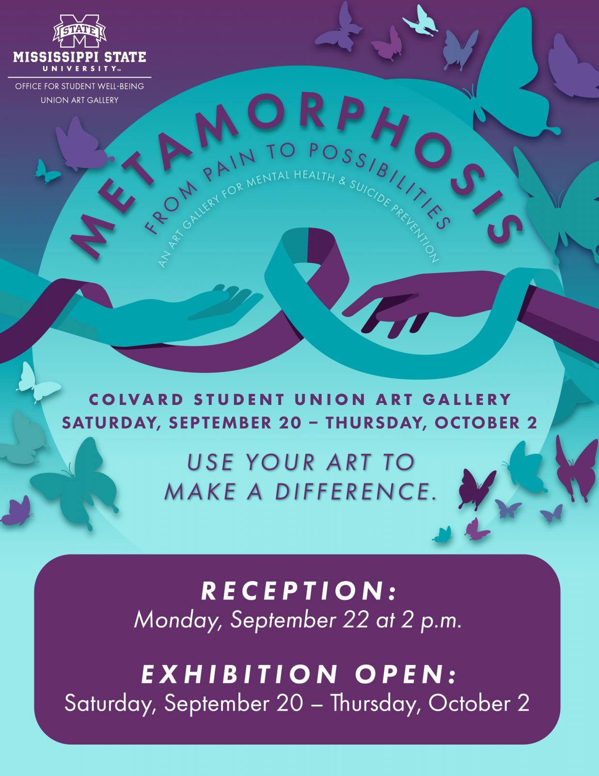 use your art to make a difference art gallery poster