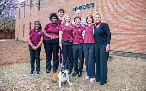 Members of two Mississippi State Department of Biochemistry, Nutrition and Health Promotion teams competing in the final round of the Research Chefs Association’s National Innovation Competition pose in a group photo.