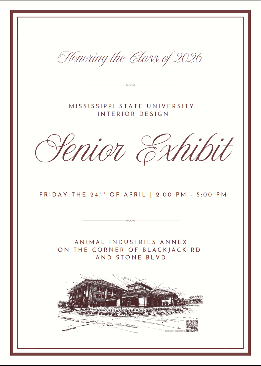 Senior Exhibit graphic invitation