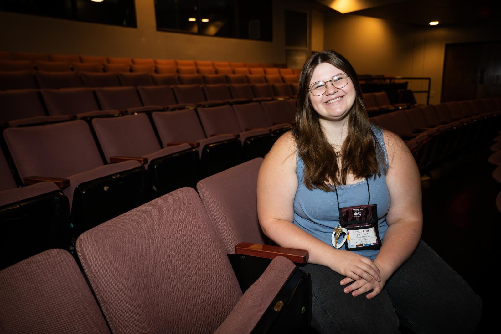 environmental portrait of Kenzie Claire Burchfield